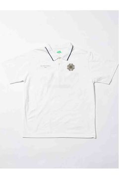 【2026SS】 Hunakai Mesh Polo S/S（NeverUp） / メッシュ素材 バックプリント ポロシャツ (ホワイト) (3月入荷予定)