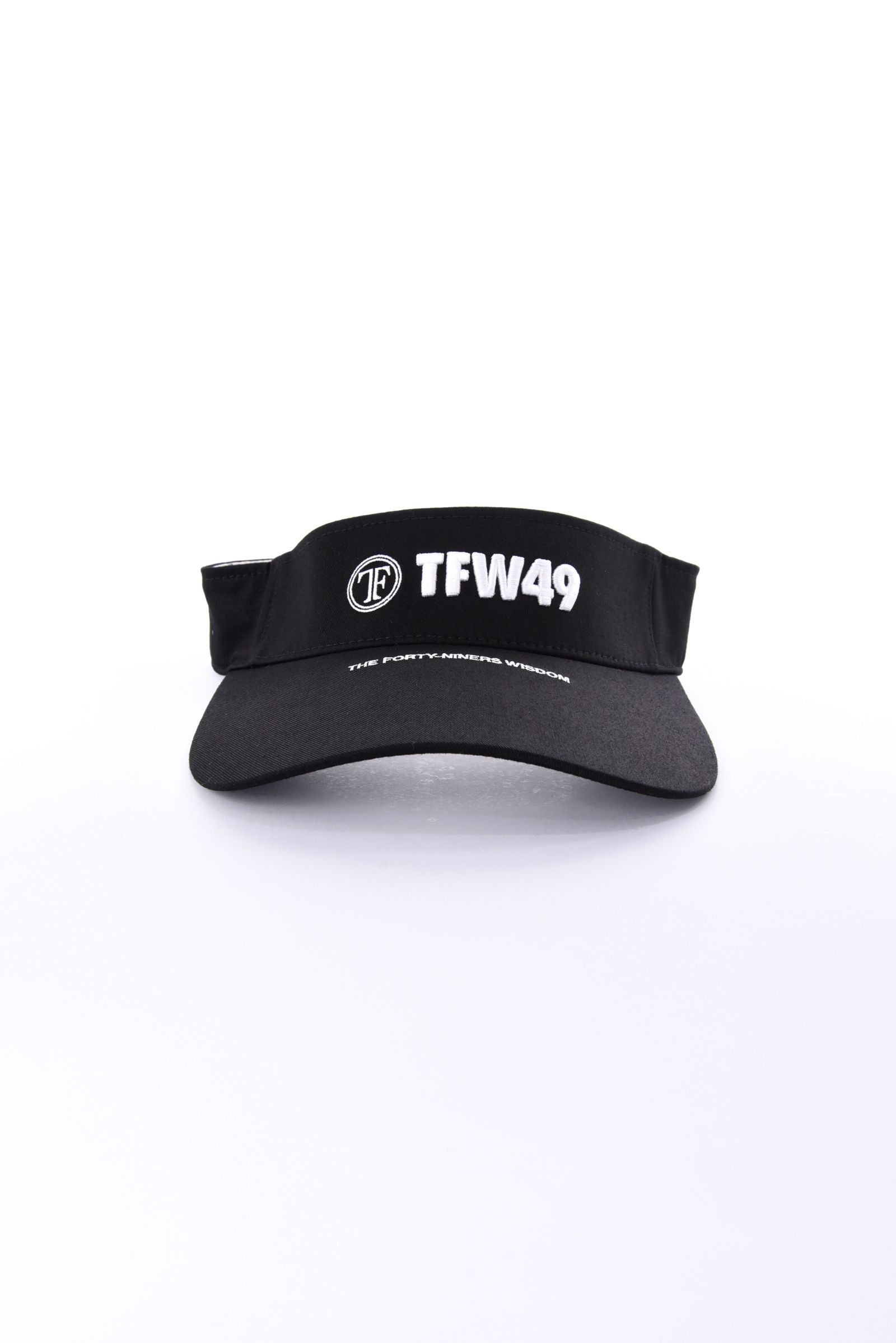 TWILL SUN VISOR / ブランドロゴ サンバイザー (ブラック)