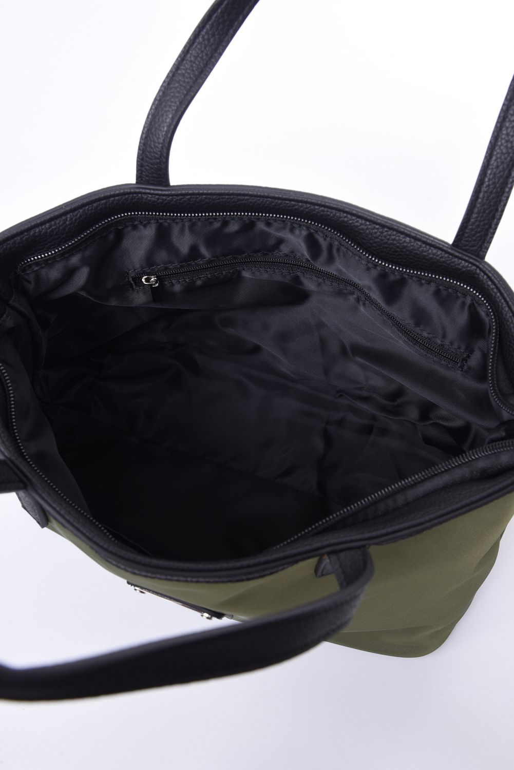 TOTE BAG SMALL / 113プレートロゴ トートバッグ (カーキ)