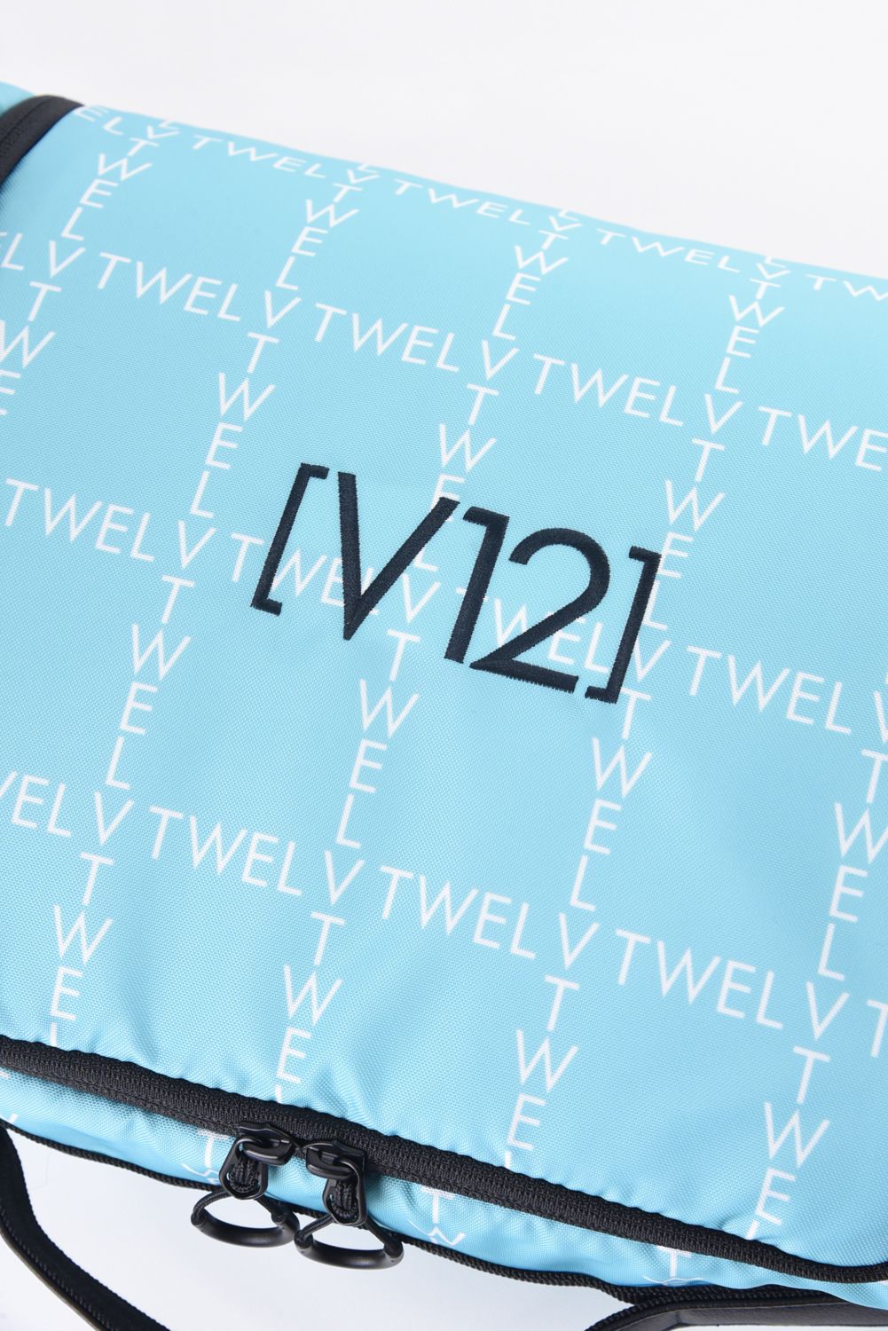 【26SS】 TYPO GRID SHOES CASE / ブランドロゴ シューズケース (ターコイズ)