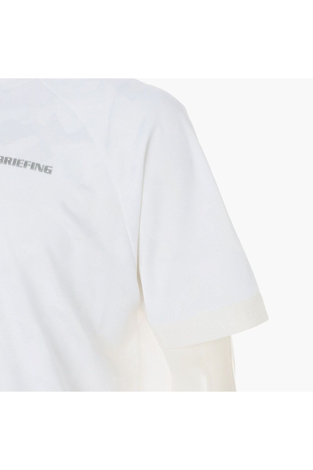 【26SS】 MEN’S CAMO JQ HIGHNECK / カモフラージュジャカード リラックスフィット モックネックTシャツ (ホワイト)