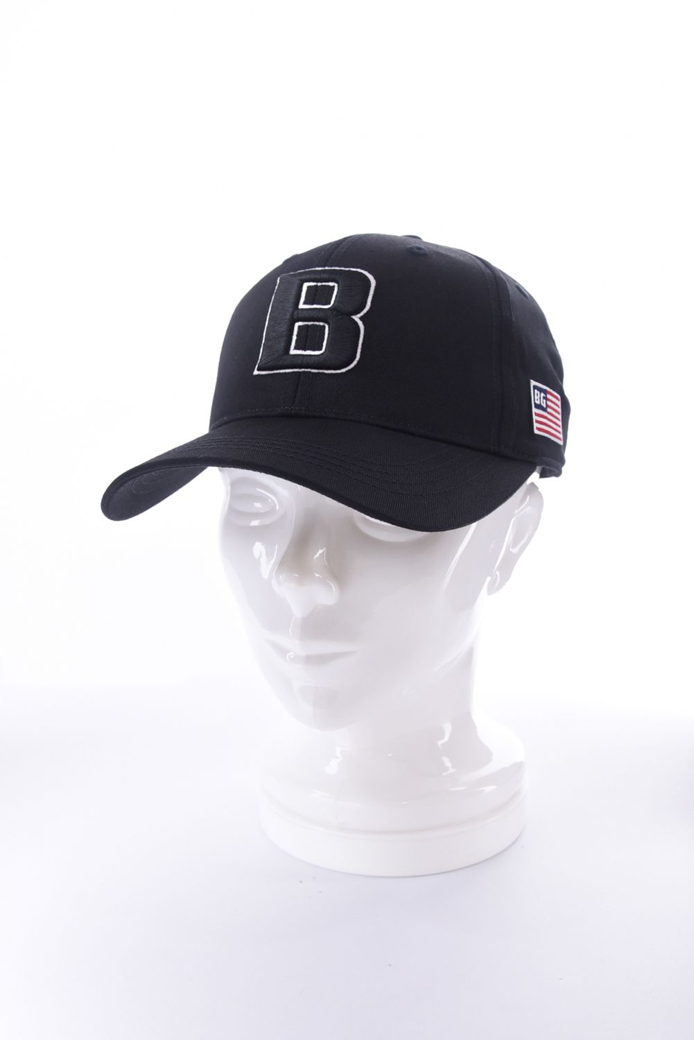 【26SS】 MEN’S INITIAL CAP / ブランドイニシャル刺繍 キャップ (ブラック)