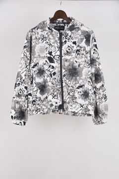 【期間限定ポイント10倍】【25AW】【レディース】 FLOWER CAMO FULL ZIP HOODIE / フラワーカモ 裏起毛フルジップパーカー (オフホワイト)