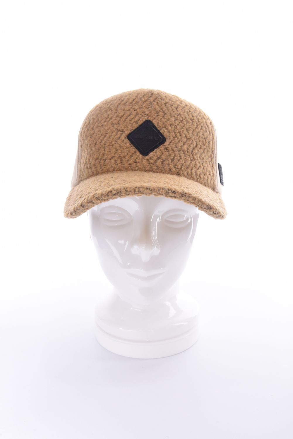 MEN’S WOOL BOA CAP / ウール混 ダイヤモンドロゴ ボアキャップ (ベージュ)