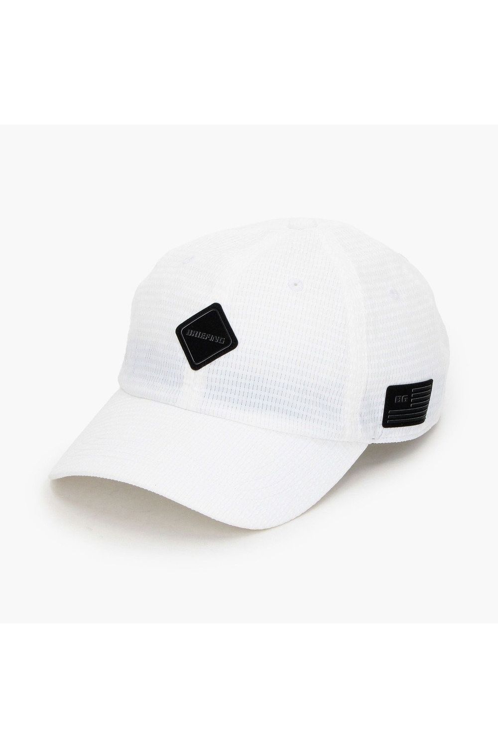 【26SS】 MEN’S SEERSUCKER CAP / シアサッカー ダイヤモンドロゴ キャップ (ホワイト)