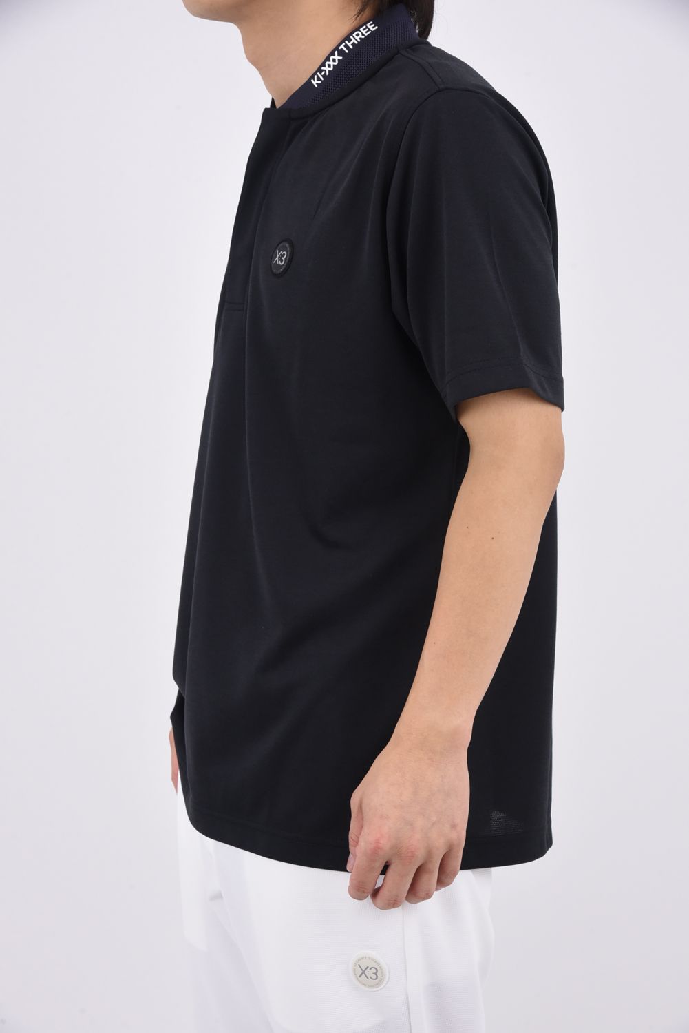 【26SS】 STAND COLLAR POLO SHIRT / スタンドカラー ポロシャツ (ブラック)