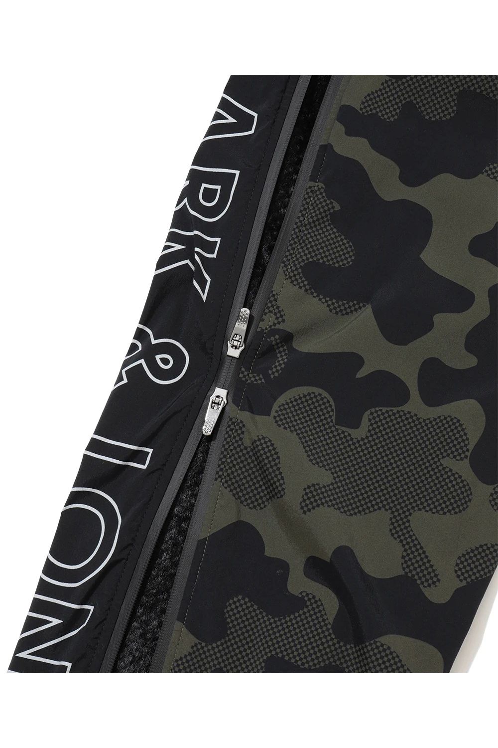 【26AW】 PLURI CAMO TECHNICAL PANTS / スカルカモフラージュ サイドファスナー ロングパンツ (ブラック)