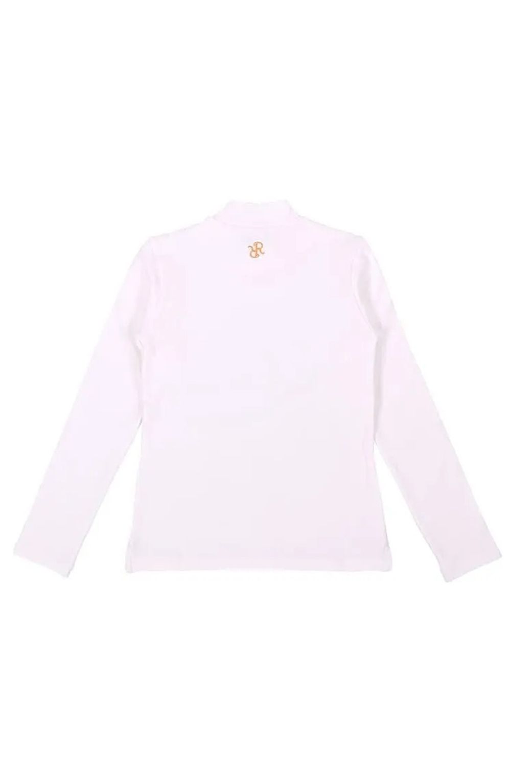 【25AW】【レディース】 WARM INNER MOCK NECK / 裏起毛 ブランドロゴ刺繍 モックネックシャツ (ホワイト)*