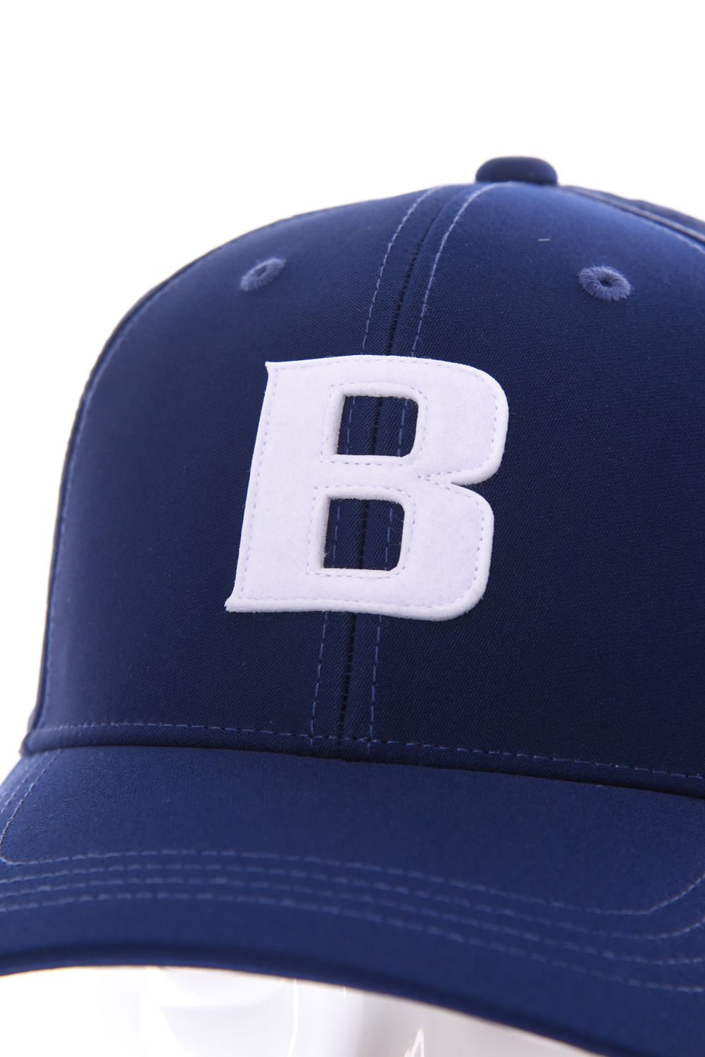 【26SS】 MEN’S PUNCHING MESH INITIAL CAP / イニシャルワッペン パンチングメッシュキャップ (ネイビー)