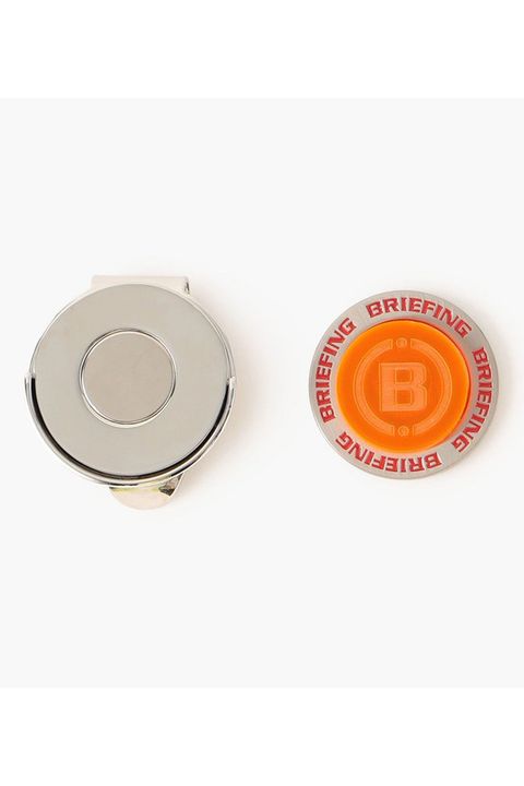 【プレゼント好適品】 CLEAR COMBI MAGNET MARKER / BRIEFINGロゴ クリア素材 マグネットマーカー (オレンジ)