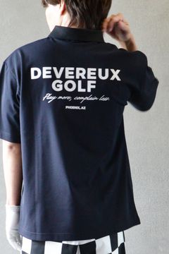 【26SS】 DVG CREW STANDARD POLO / バックロゴ 鹿の子 ポロシャツ (ブラック)