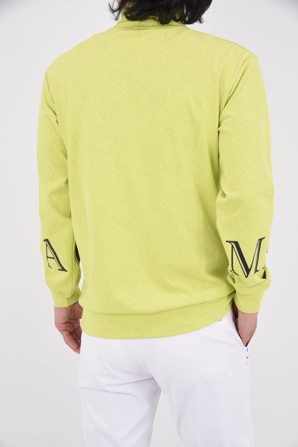 ATLANTIS PERFORMANCE MOCK NECK / モアレパターン ビックロゴ モックネック (イエロー)