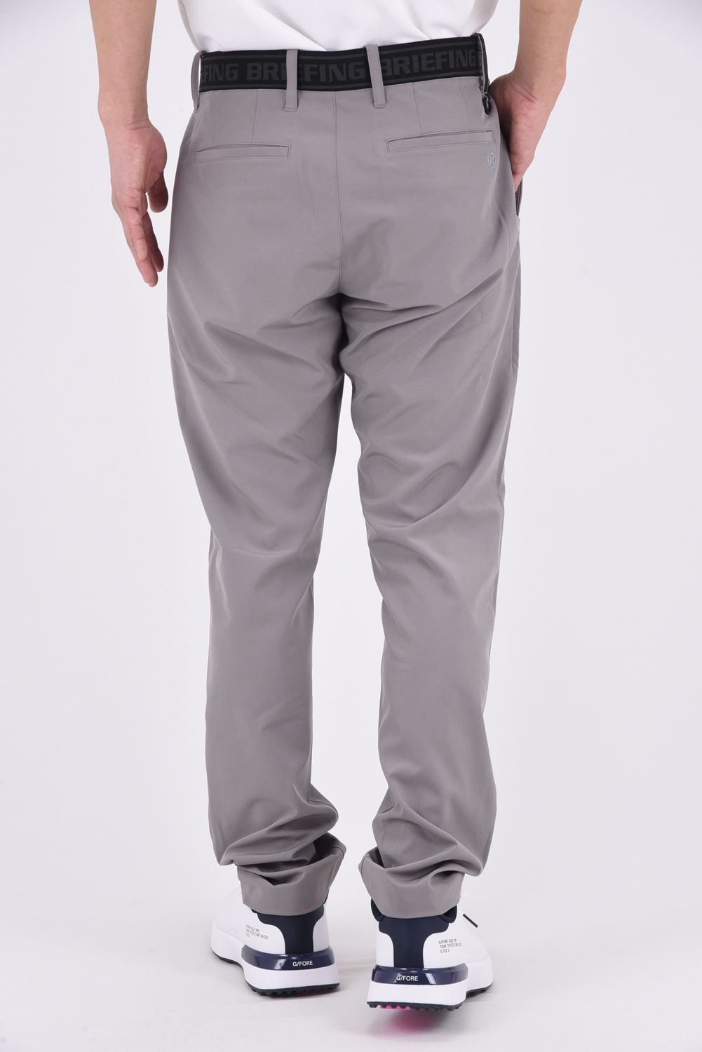 【26SS】 MEN'S COOLCORE LOGO ELASTIC PANTS / クールコア ウエストゴムベルト ロングパンツ (グレー)