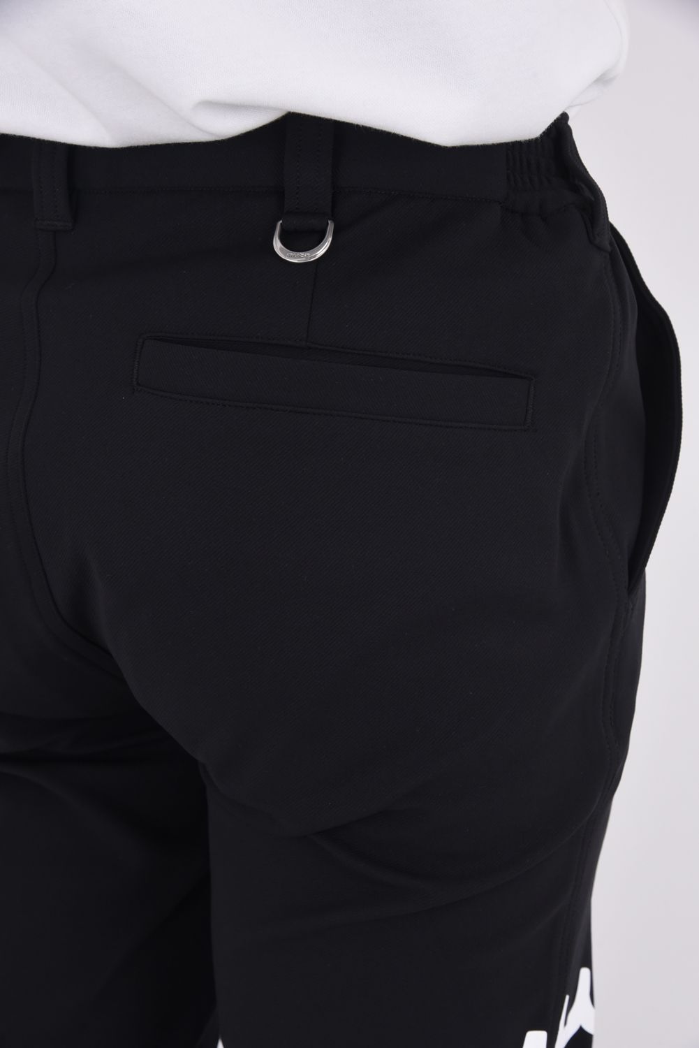【25AW】 CARDBOARD TWILL JERSEY SLACKS / ダンボールニットツイル ウェーブライン ジャージースラックス (ブラック)