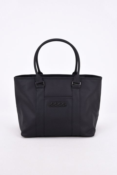 【26AW】 PUNCHING TOTE BAG / パンチングエシカルレザー BIGトートバッグ (ブラック)