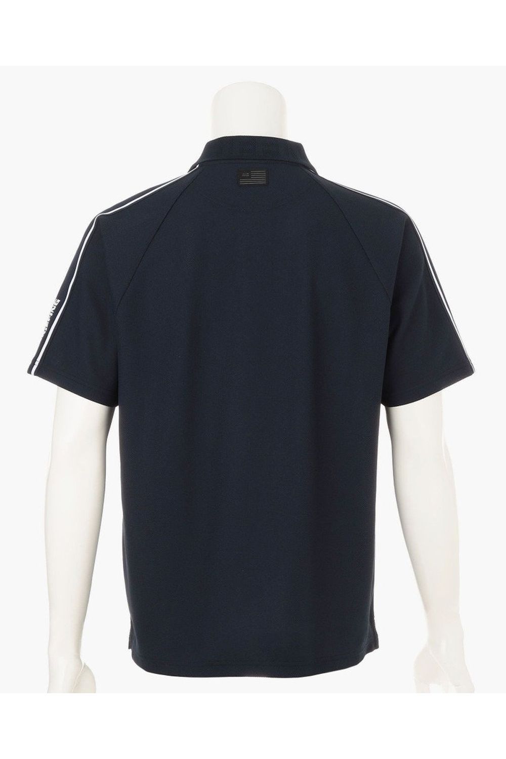 【26SS】 MEN'S LINE POLO RF / カノコ生地 ラインロゴテープ リラックスフィット ポロシャツ (ネイビー)