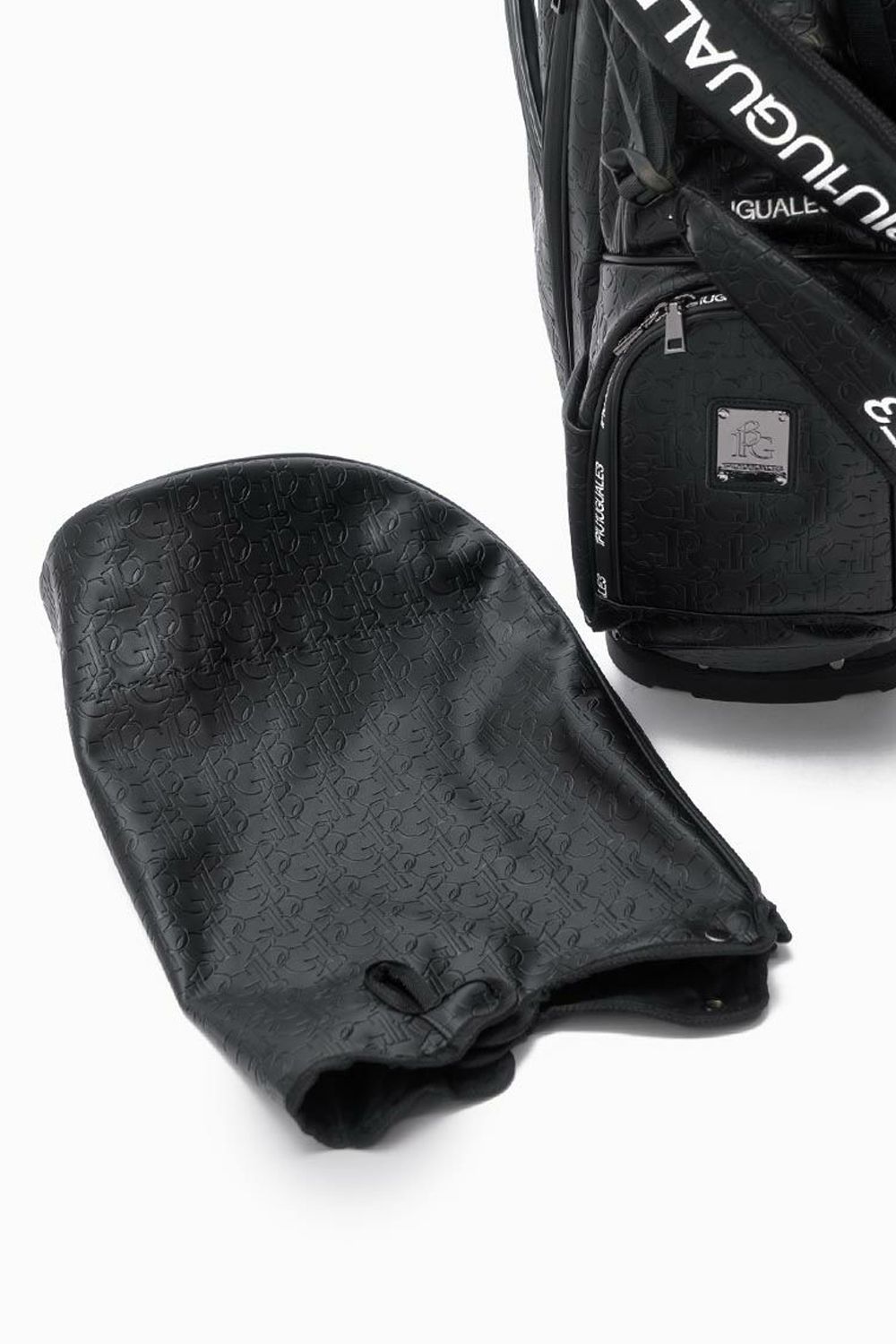 【銀行振込・代金引換不可】【返品・交換不可】  STAND CADDIE BAG / ブランドロゴ型押し スタンドタイプ キャディバッグ (ブラック)