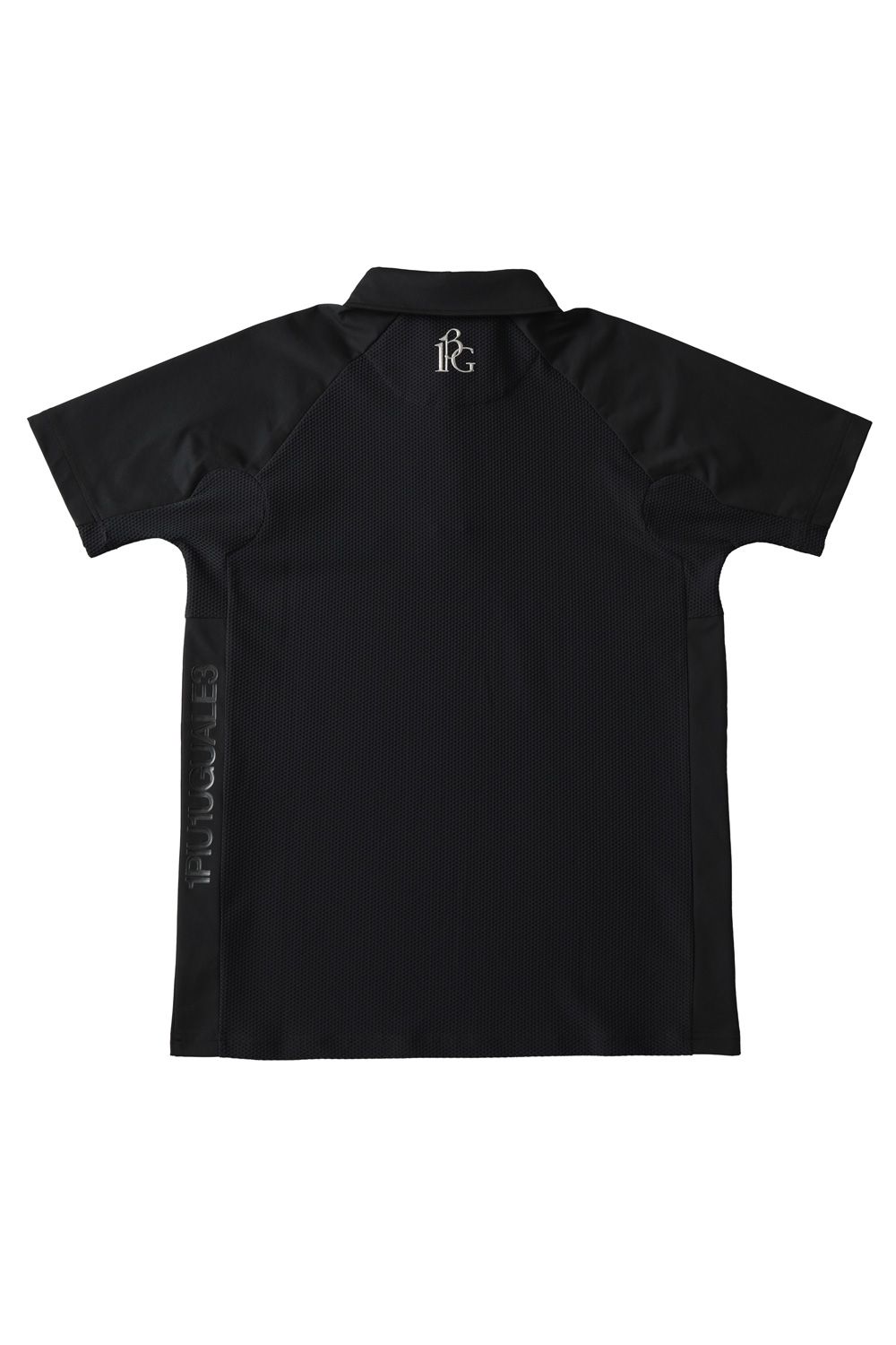【25SS】 113 GOLF S/S POLO MESH  / ROICA素材 メッシュ ポロシャツ (ブラック)