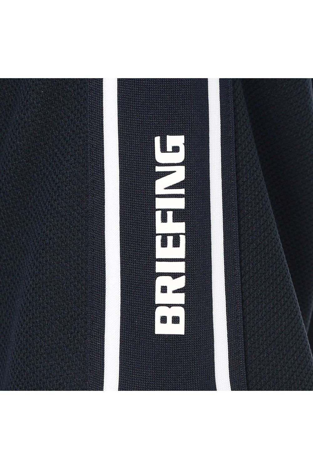 【26SS】 MEN'S LINE HIGHNECK RF / カノコ生地 ラインロゴテープ リラックスフィット モックネックTシャツ (ネイビー)