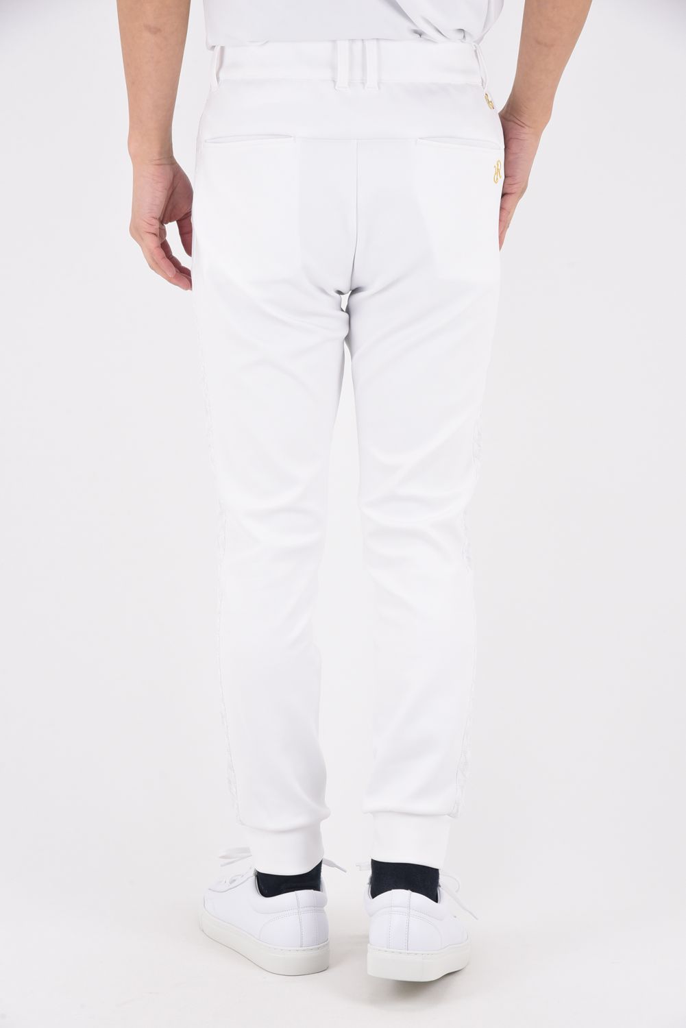 【26SS】 GM SIDE LINE RIB PANTS / モノトーンシリーズ サイドライン リブパンツ (ホワイト)*