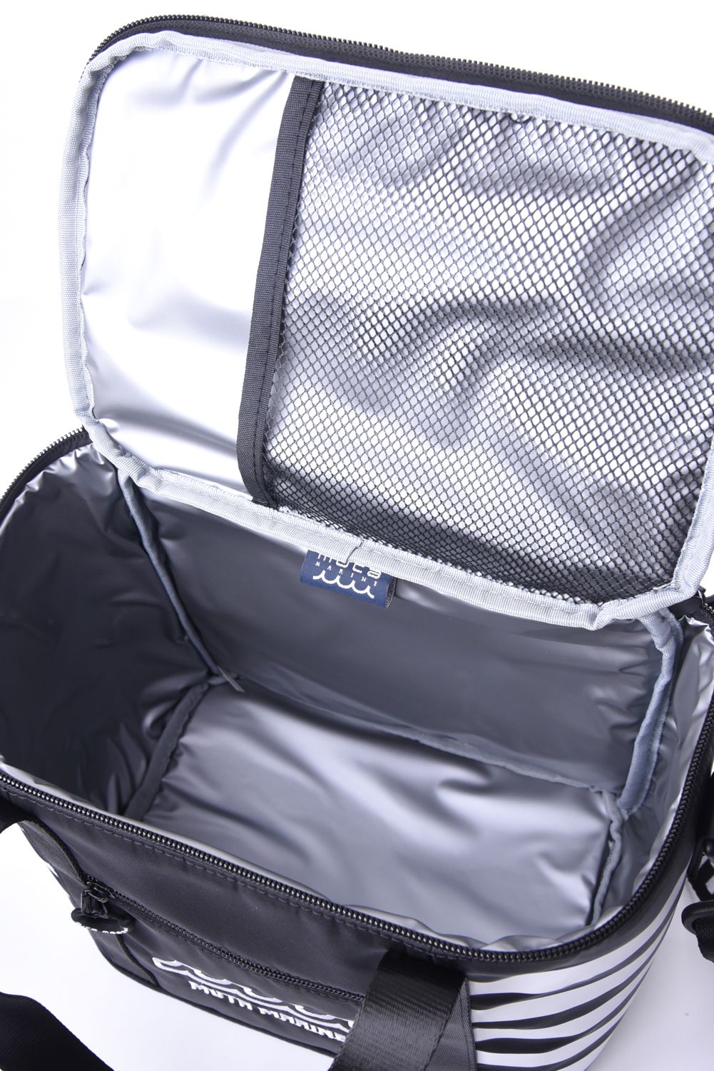 【26SS】 COOLER BAG / ボーダー保冷 ショルダーバッグ (ブラック)