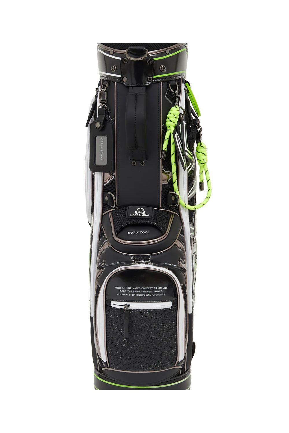 【26SS】【銀行振込・代金引換不可】【返品・交換不可】 NITRO CAMO PANELED CADDIE BAG / メッシュ生地 マルチカラー パッチワーク カートタイプ キャディバッグ (ブラック)