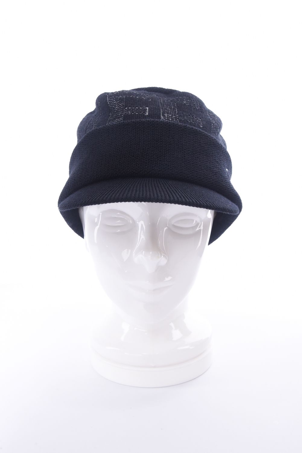 MS WR WOOL KNIT WORK CAP / ブランドロゴジャカード ニットワークキャップ (ブラック)