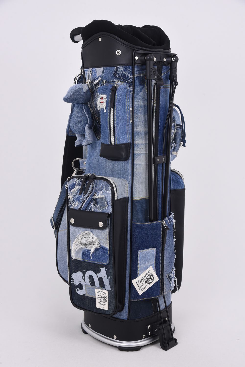 【銀行振込・代金引換不可】【返品・交換不可】 ヴィンテージ501デニム スタンド キャディバッグ