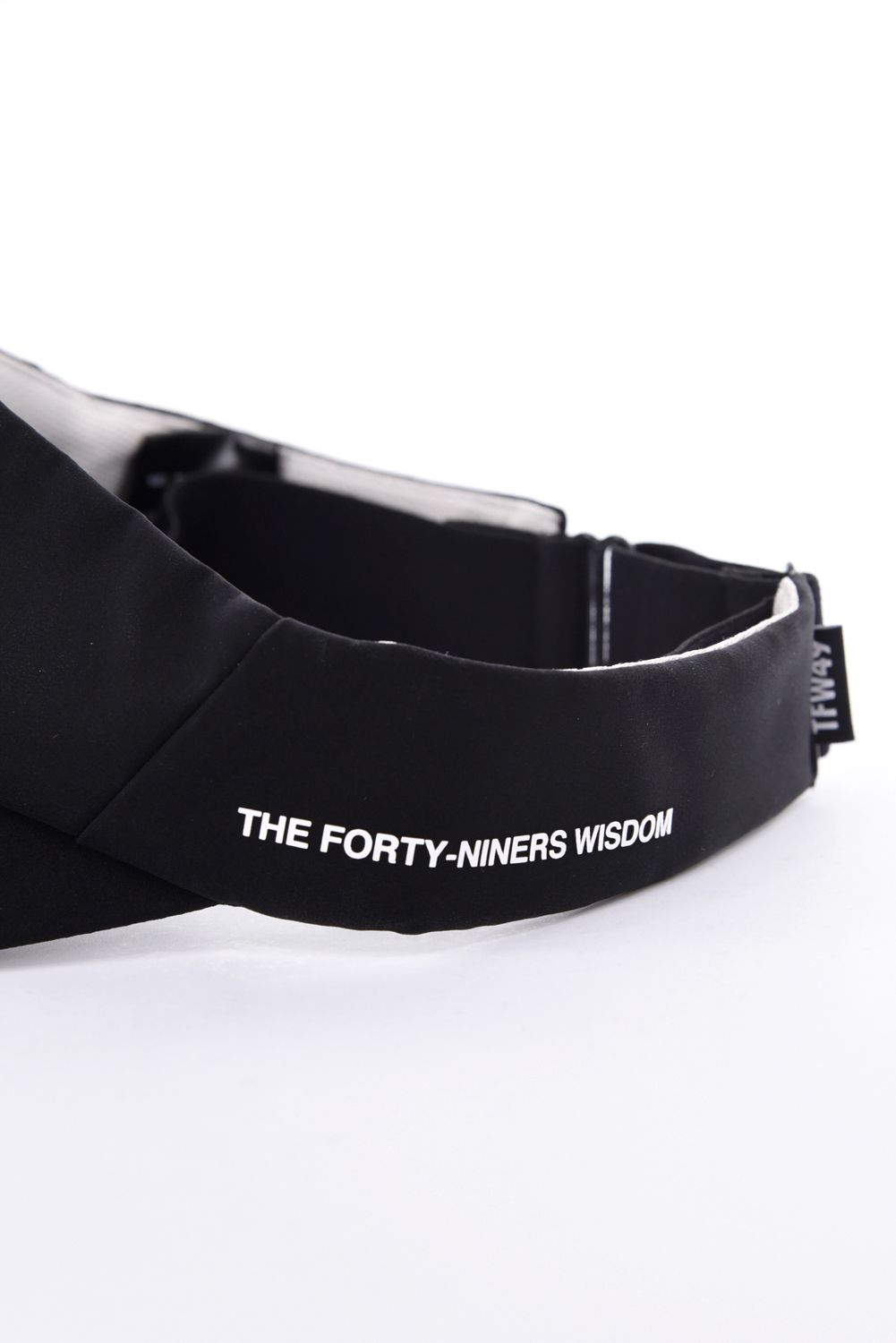 TAFFETA SUN VISOR / ブランドロゴ サンバイザー (ブラック)