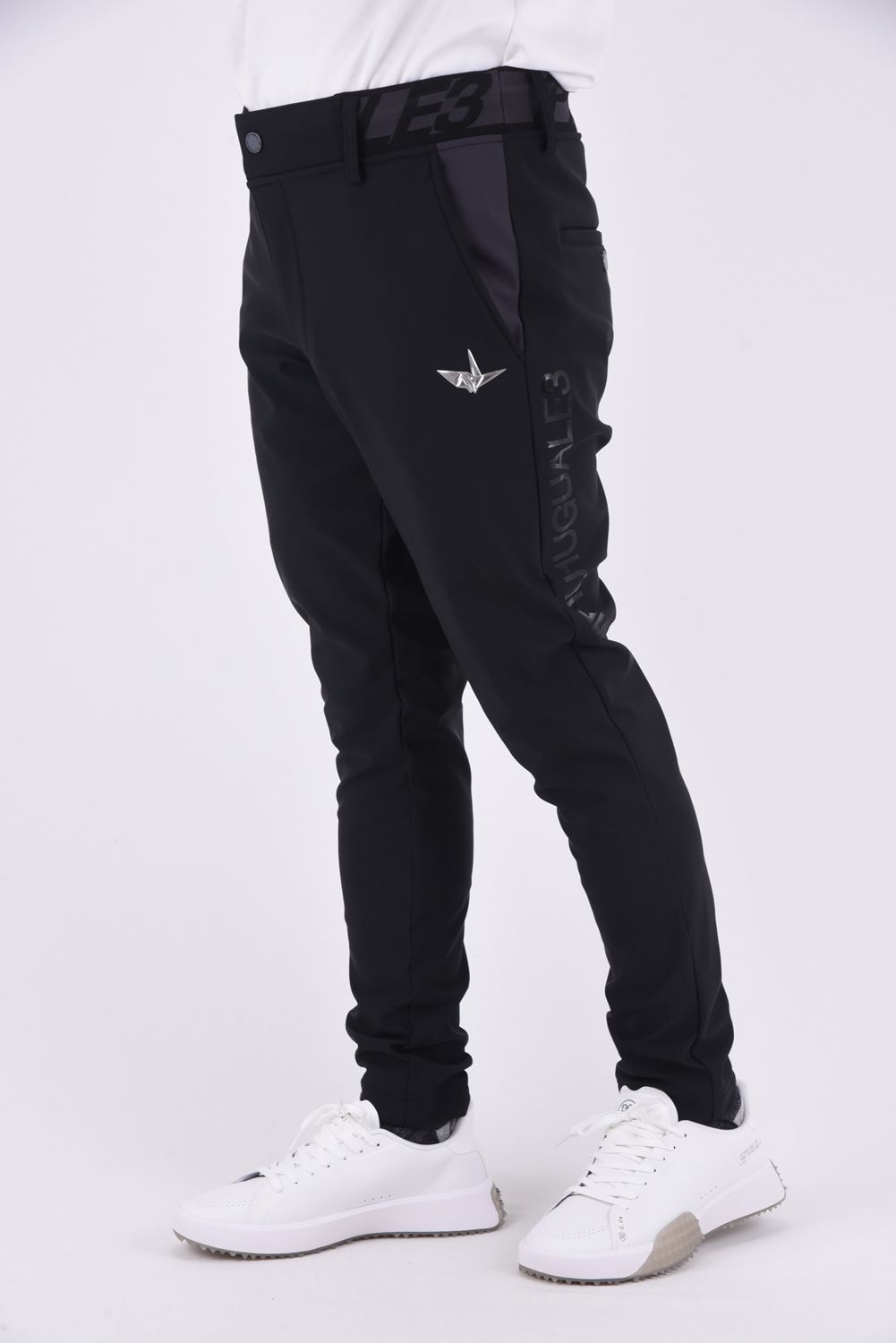 113 GOLF TRACK PANTS / ハイゲージトリコット トラックパンツ (ブラック)