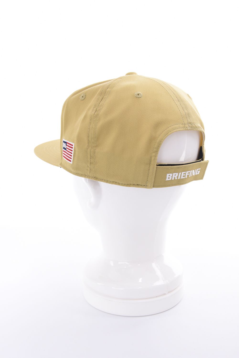 【26SS】 MEN’S BASIC FLAT VISOR CAP / ベーシック ブランドロゴ フラットキャップ (ベージュ)
