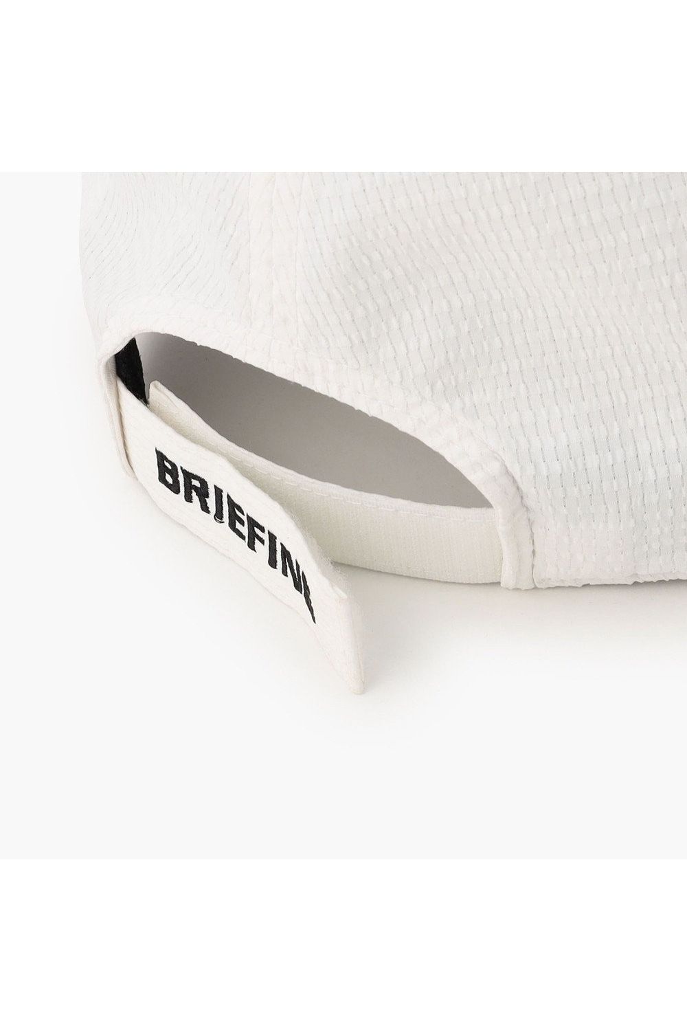 【26SS】【レディース】 WOMEN’S SEERSUCKER CORD STRAP CAP / シアサッカー コードストラップ付き キャップ (ホワイト)