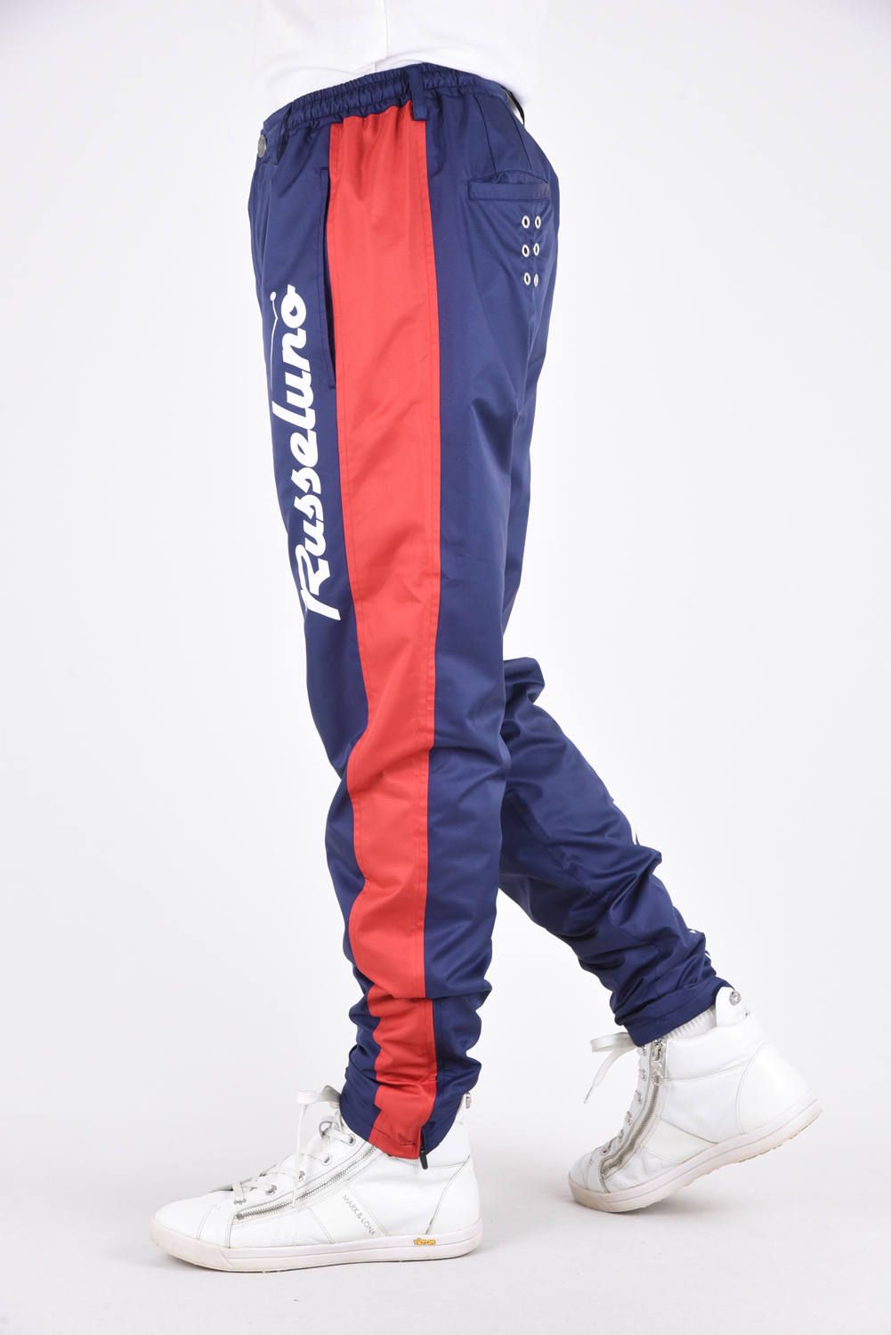 RUSSELUNO - WIND STOP PANTS / リップストップ サイドライン ロング