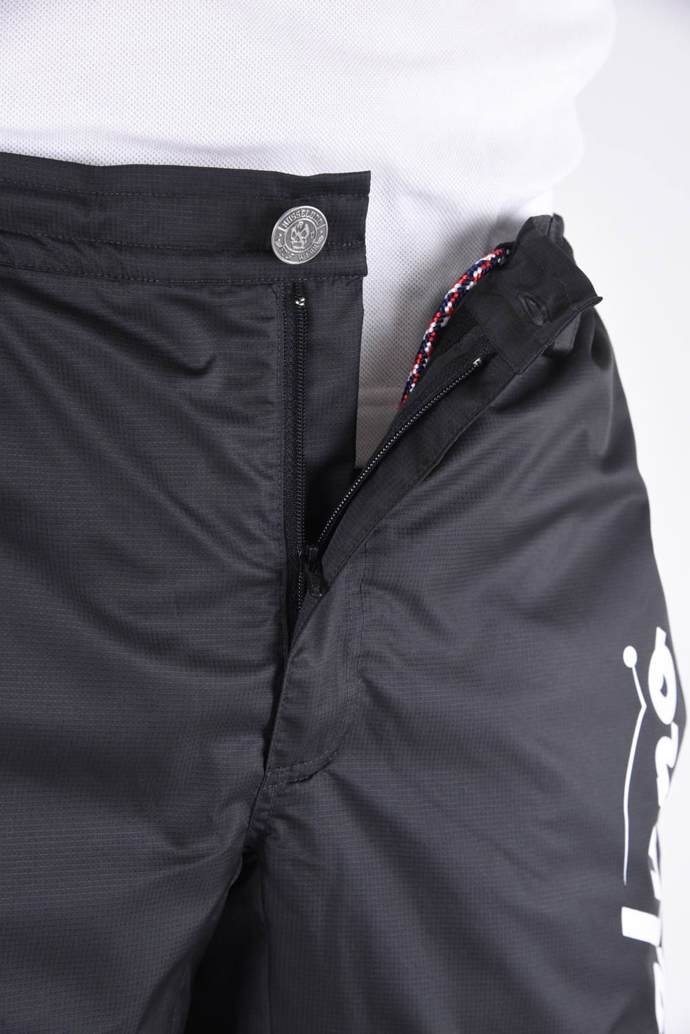 WIND STOP PANTS / リップストップ サイドライン ロングパンツ ブラック