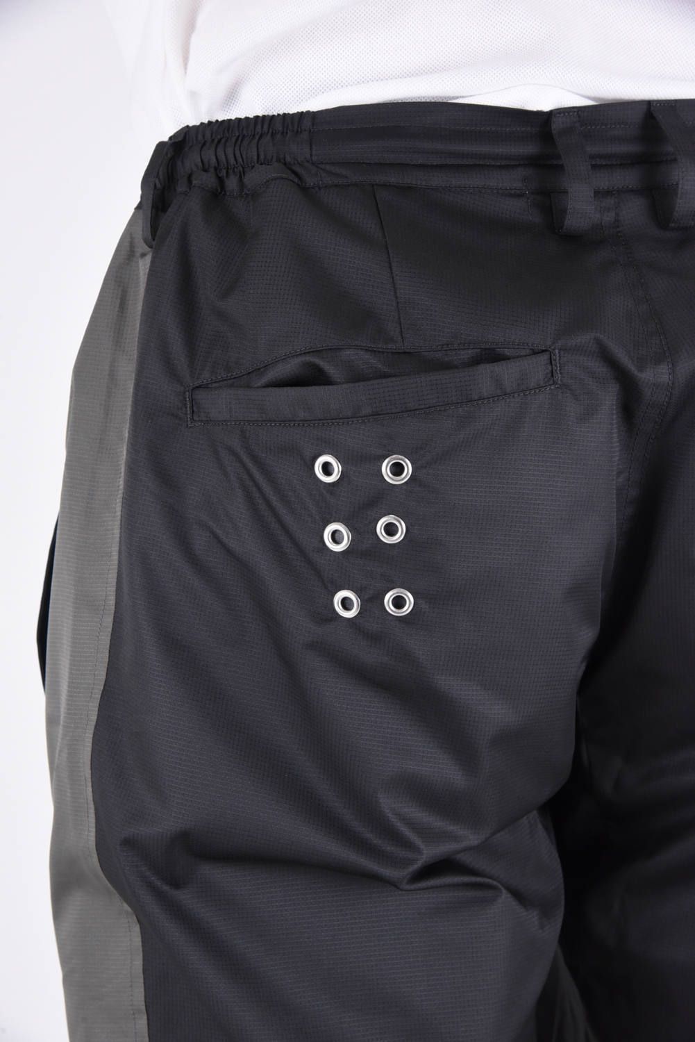 WIND STOP PANTS / リップストップ サイドライン ロングパンツ ブラック