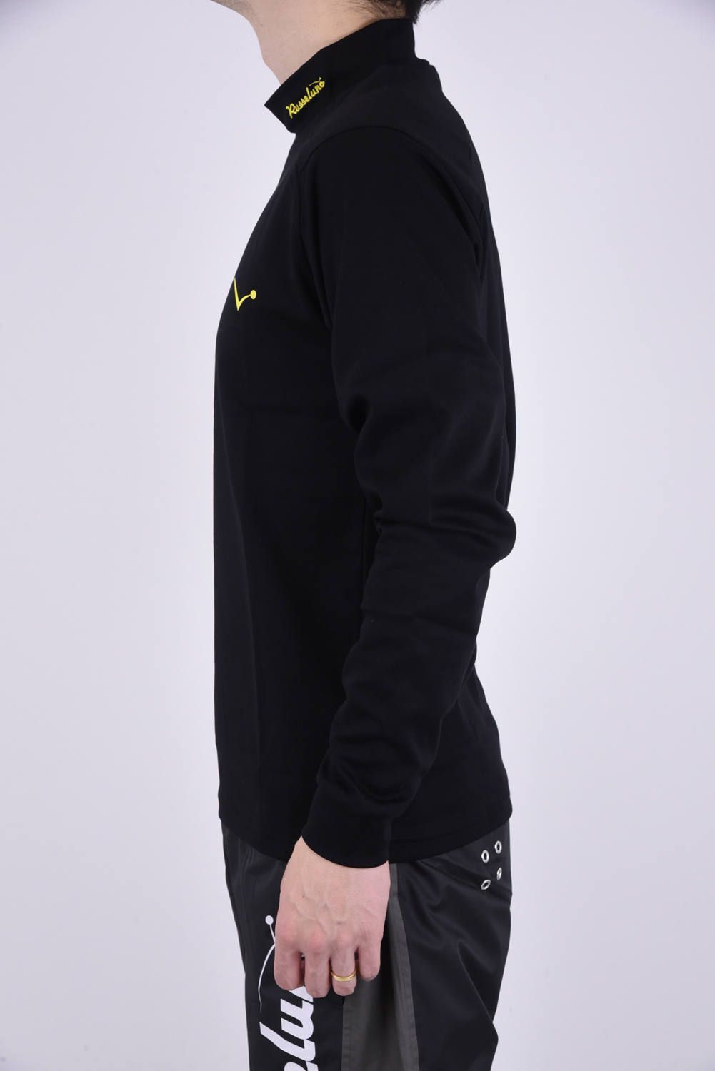 HIGHNECK LS TECH / ポンチ ロングスリーブシャツ ブラック