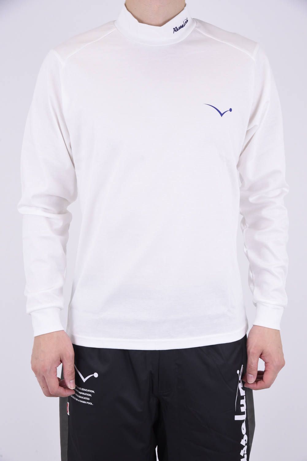 HIGHNECK LS TECH / ポンチ ロングスリーブシャツ ホワイト
