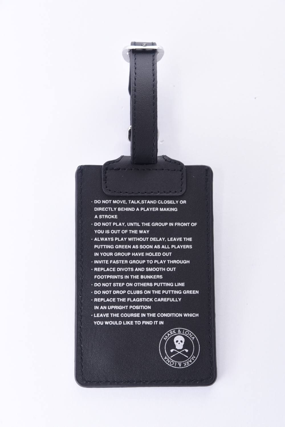 Mark Lona プレゼント好適品 Leather Name カウレザー ネームホルダー シルバー Gossip Golf