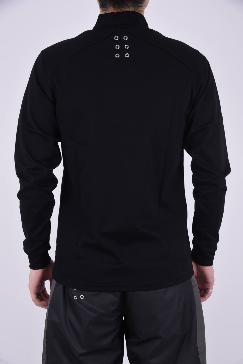HIGHNECK LS TECH / ポンチ ロングスリーブシャツ ブラック