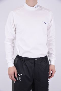 HIGHNECK LS TECH / ポンチ ロングスリーブシャツ ホワイト