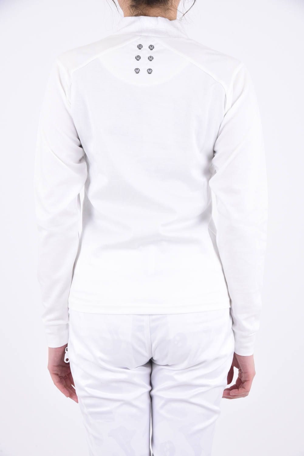 HIGHNECK LS TECH / ポンチ ロングスリーブシャツ ホワイト レディース
