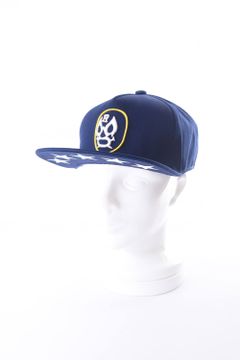 LUCHA BB CAP / 3D刺繍 コットンツイル ベースボールキャップ ネイビー