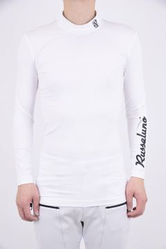 INNER LS / ルチャプリント ハイネックTシャツ ホワイト