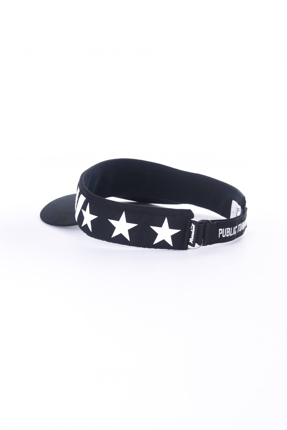 RUSSELUNO - LOGO STAR VISOR / ロゴ刺繍 サンバイザー ブラック