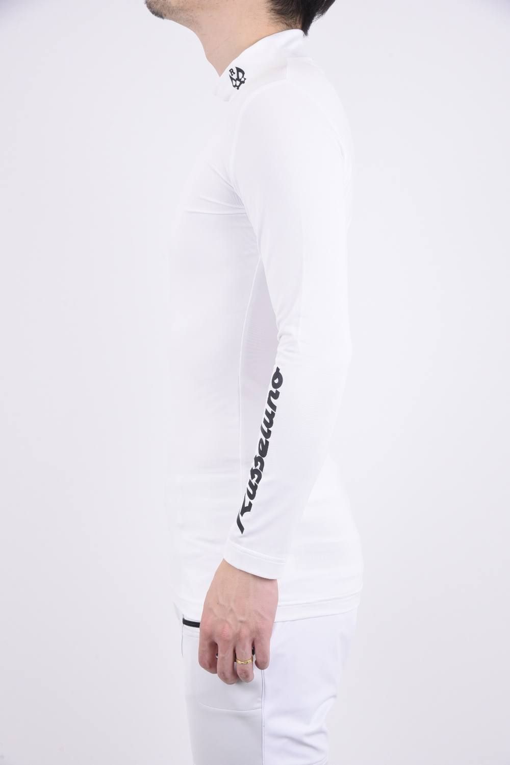 INNER LS / ルチャプリント ハイネックTシャツ ホワイト