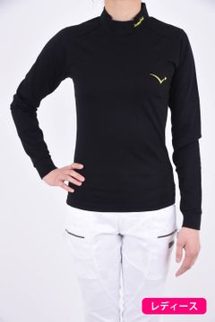 HIGHNECK LS TECH / ポンチ ロングスリーブシャツ ブラック レディース