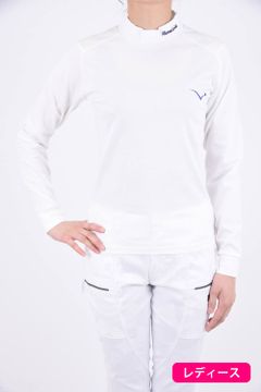 HIGHNECK LS TECH / ポンチ ロングスリーブシャツ ホワイト レディース