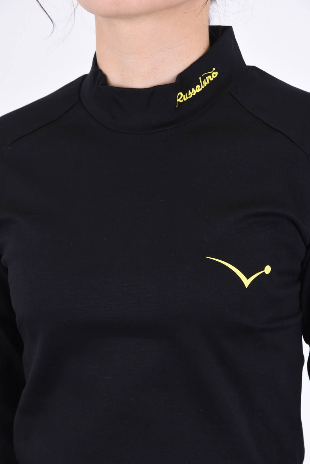 HIGHNECK LS TECH / ポンチ ロングスリーブシャツ ブラック レディース