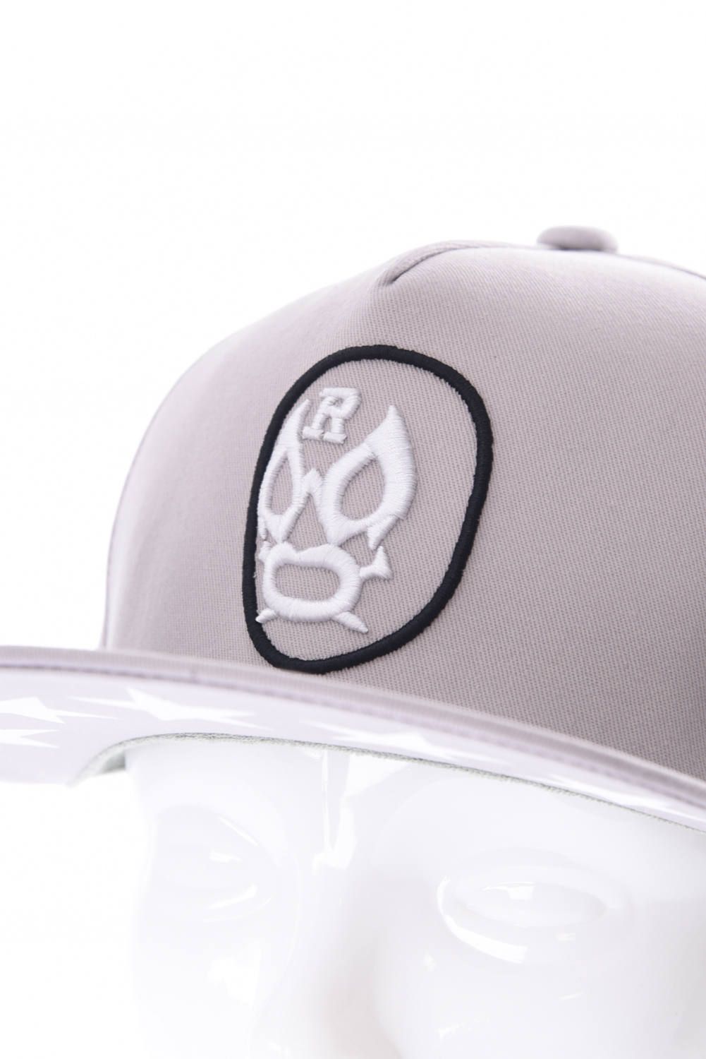 LUCHA BB CAP / 3D刺繍 コットンツイル ベースボールキャップ グレー