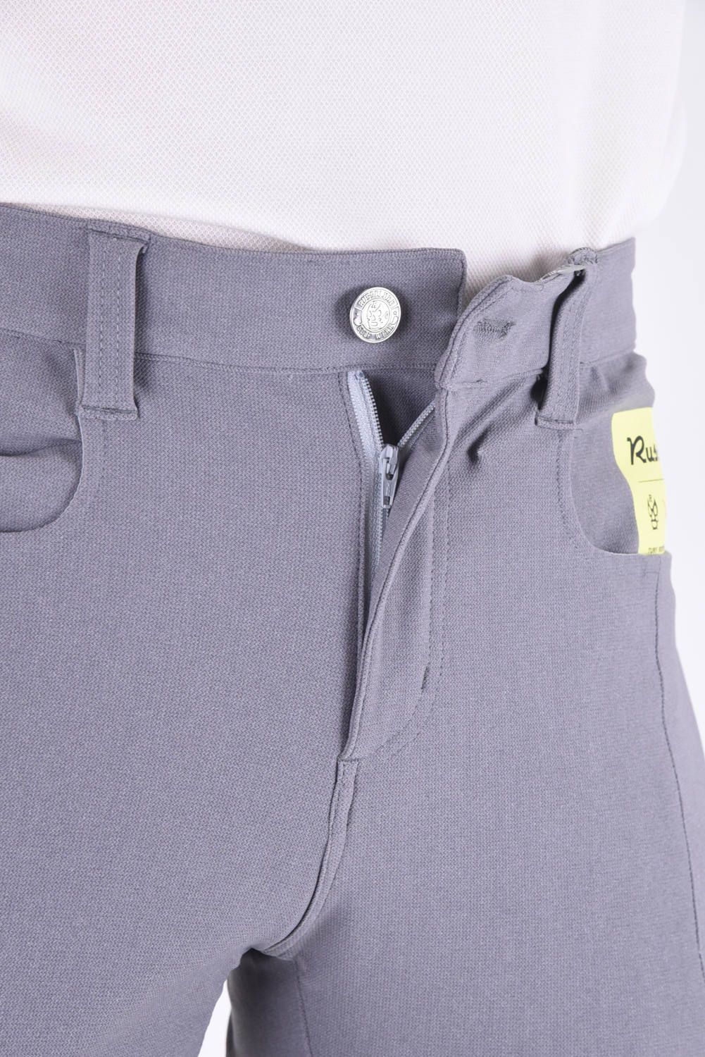 SKINNY PANTS / ジャガードリブ スキニーロングパンツ グレー